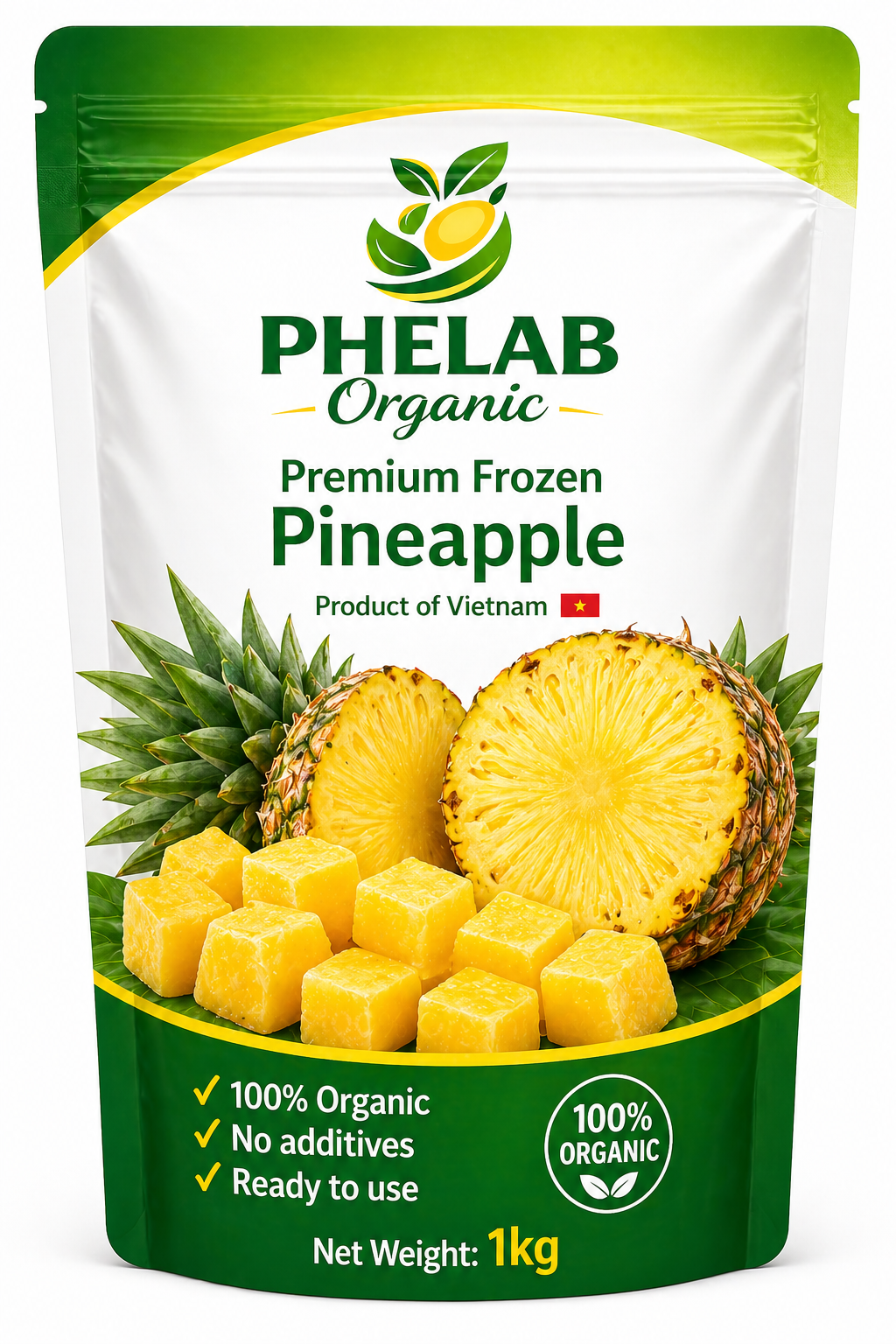 Pineapple (Thơm) – Organic Frozen